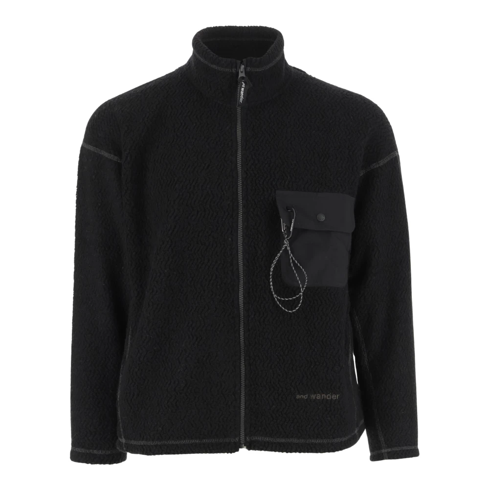 And Wander Zwarte Trui voor Buitensport Black Heren