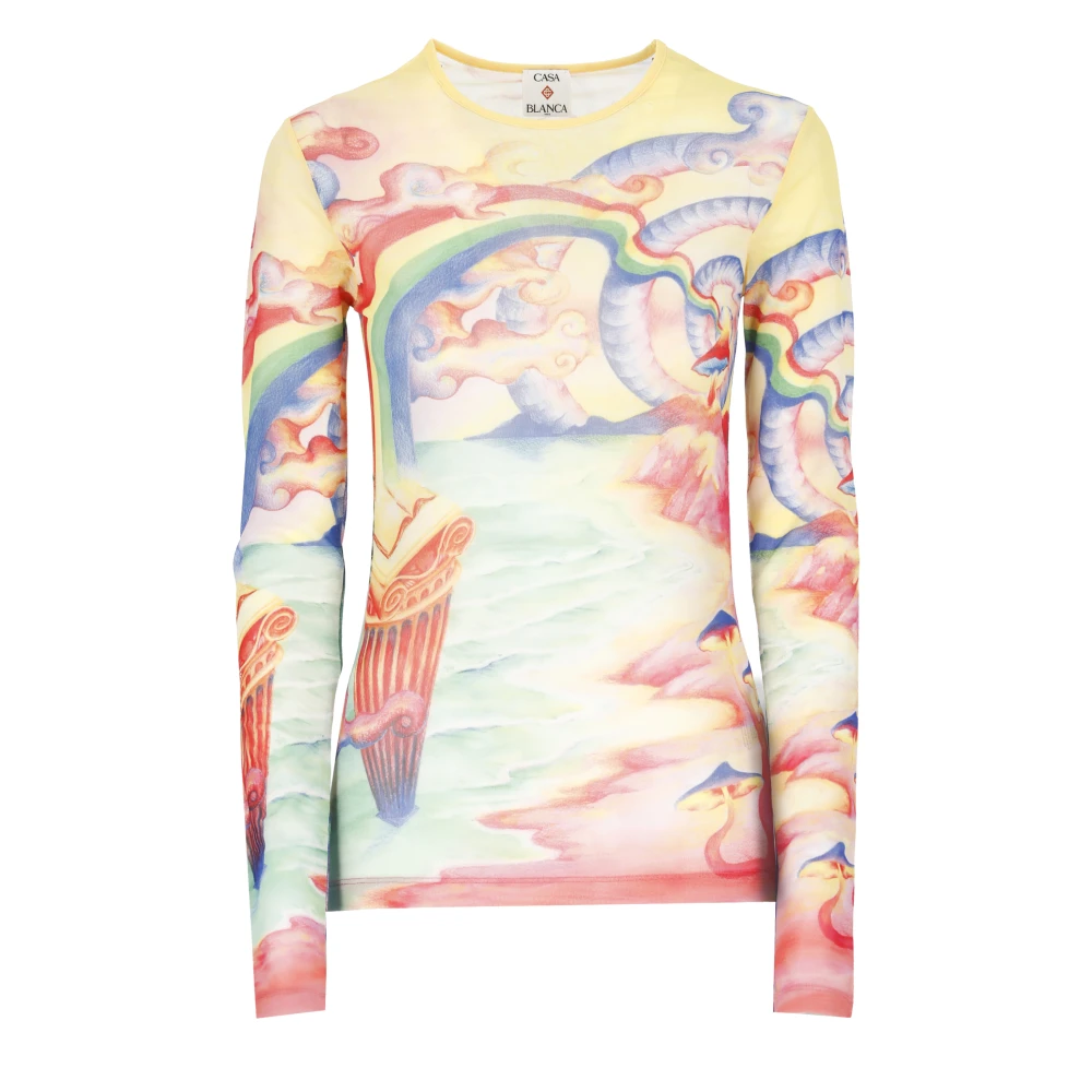 Casablanca Natuur Leraar T-shirts en Polo's Multicolor Dames