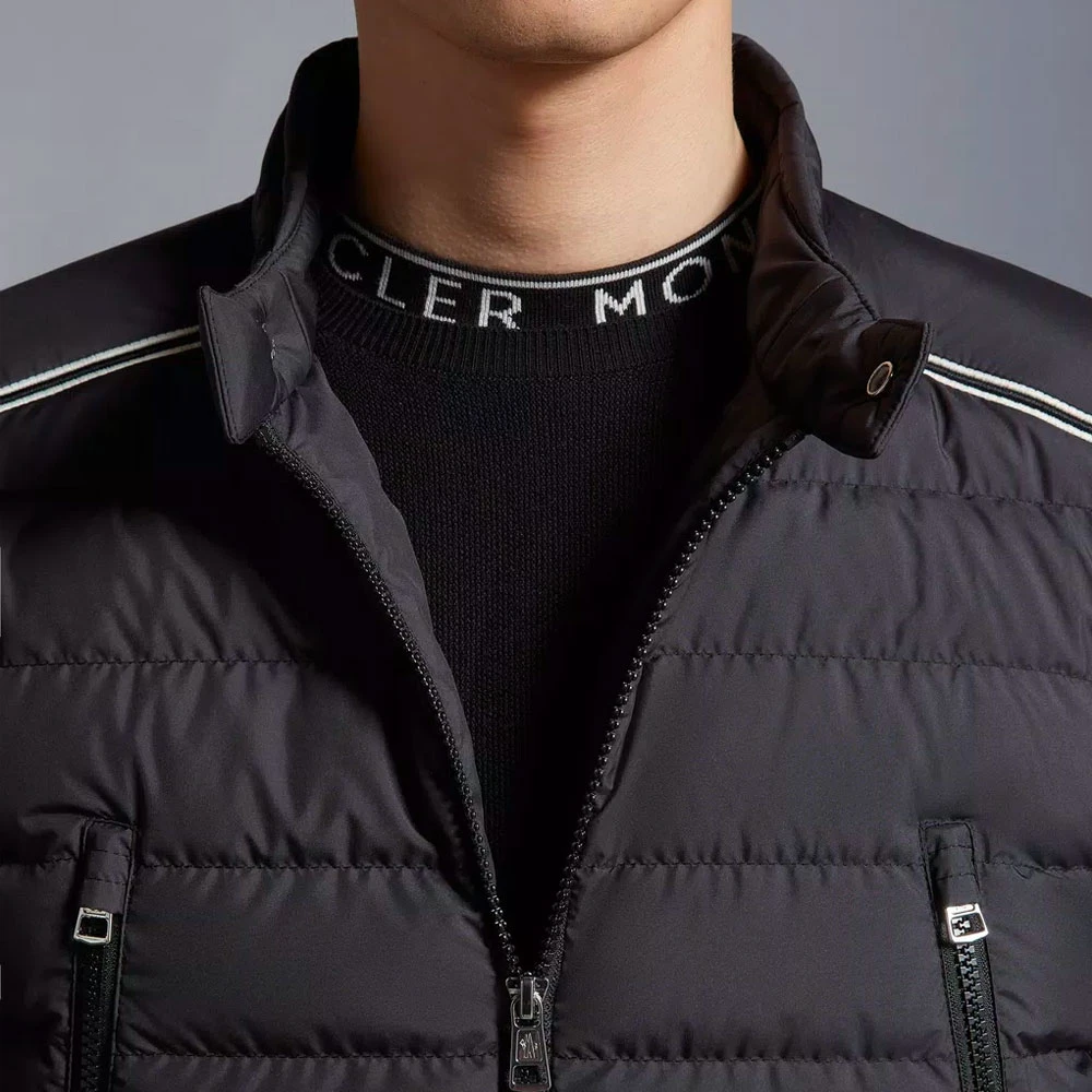 Moncler Korte Donsjas Black Heren