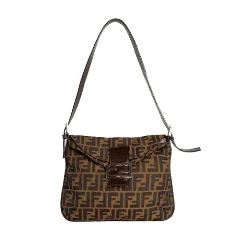 Fendi Vintage Pre-owned Canvas fendi-bags Brown Dames