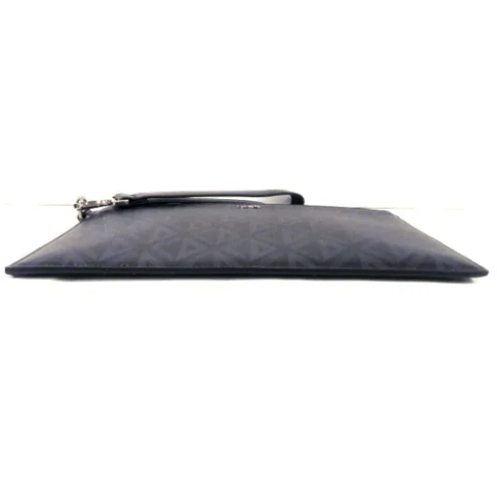 Dior Vintage Pre-owned Canvas clutches Black Heren