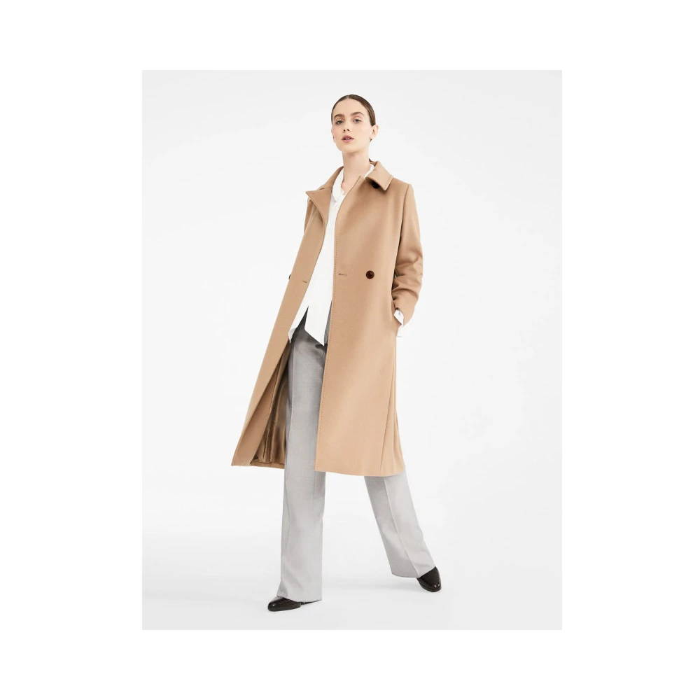 Max Mara Wollen Omslagjas Brown Dames