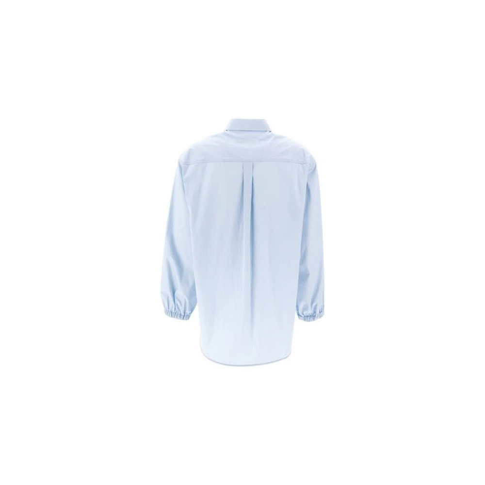 Herno Cotton Parachute Fabric Shirt Blue Dames