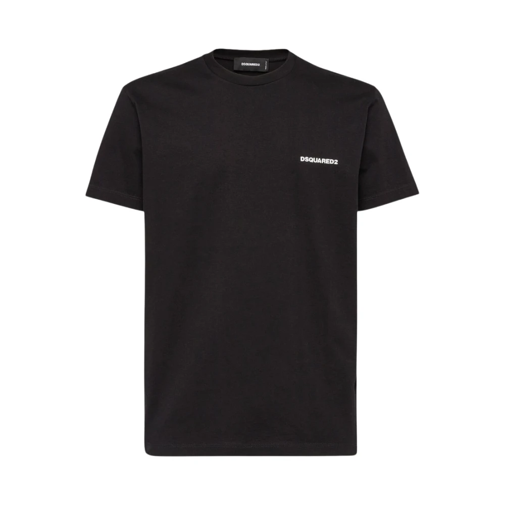 Dsquared2 Milan Print Katoenen T-shirt Black Heren