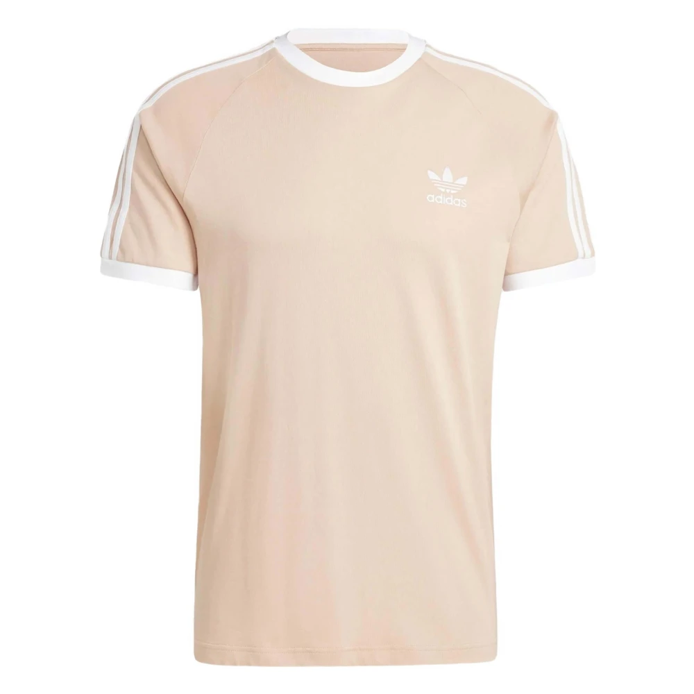 Adidas 3 Strepen T-shirt Beige Heren