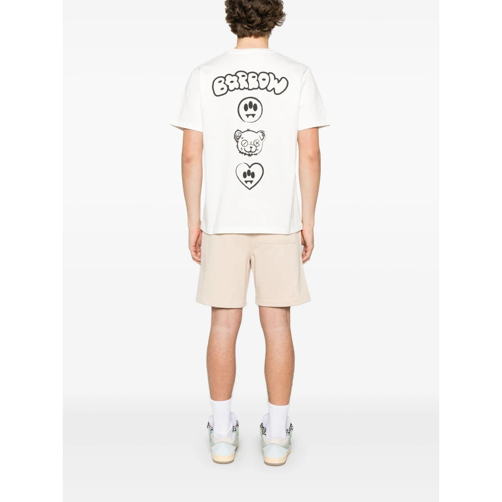 Barrow Off White Jersey T-Shirt Beige Heren