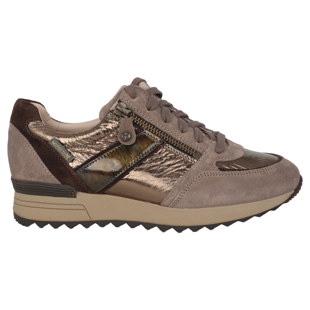 Mephisto Kant-Zip Sneaker Warm Dames Schoenen Grijs