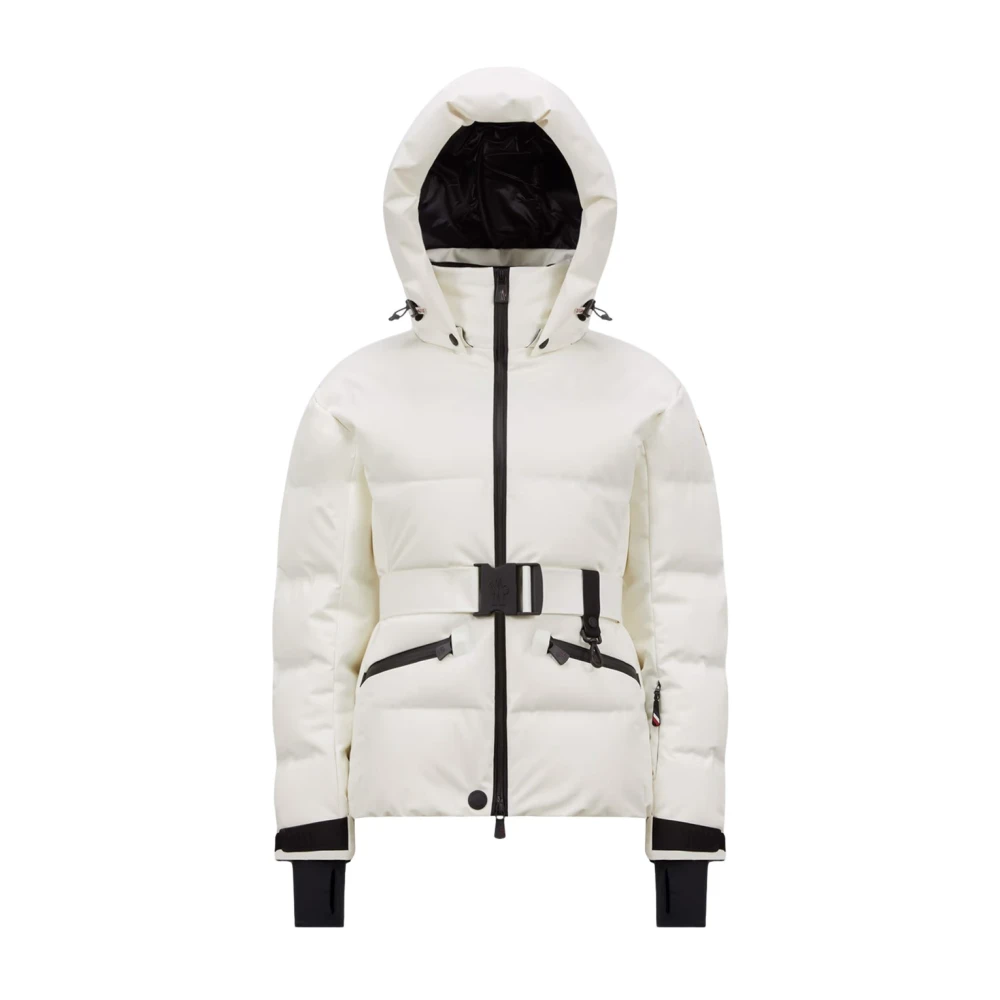 Moncler Witte Ski Jas met Technische Kenmerken White Dames