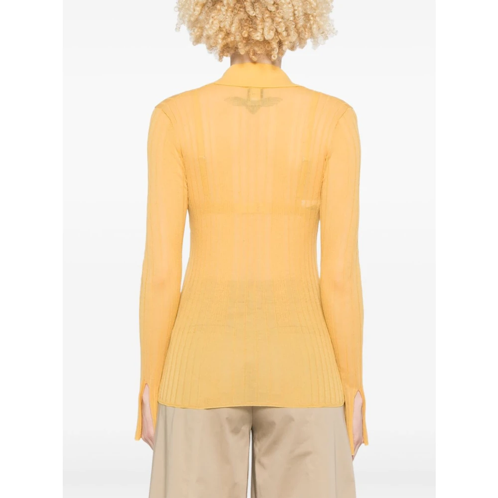 pinko Gele T-shirt voor vrouwen Yellow Dames