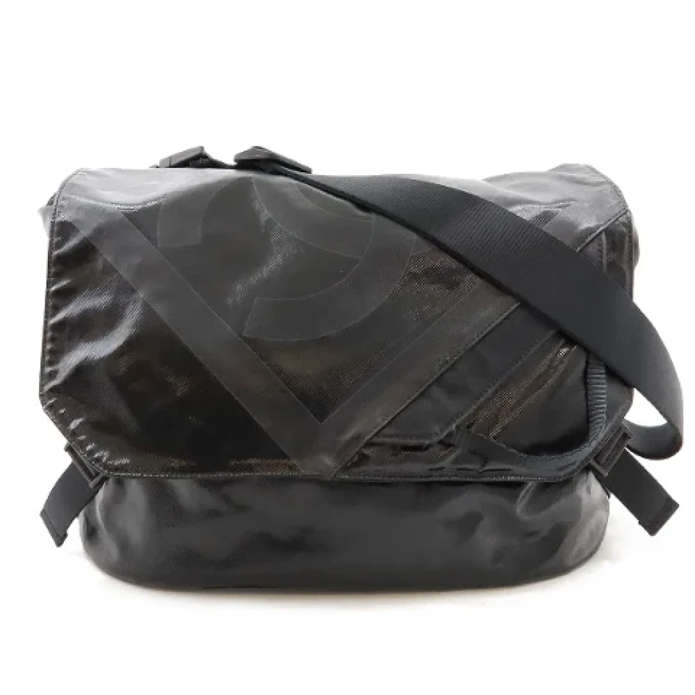 Chanel Vintage Pre-owned Canvas crossbody-bags Black Dames