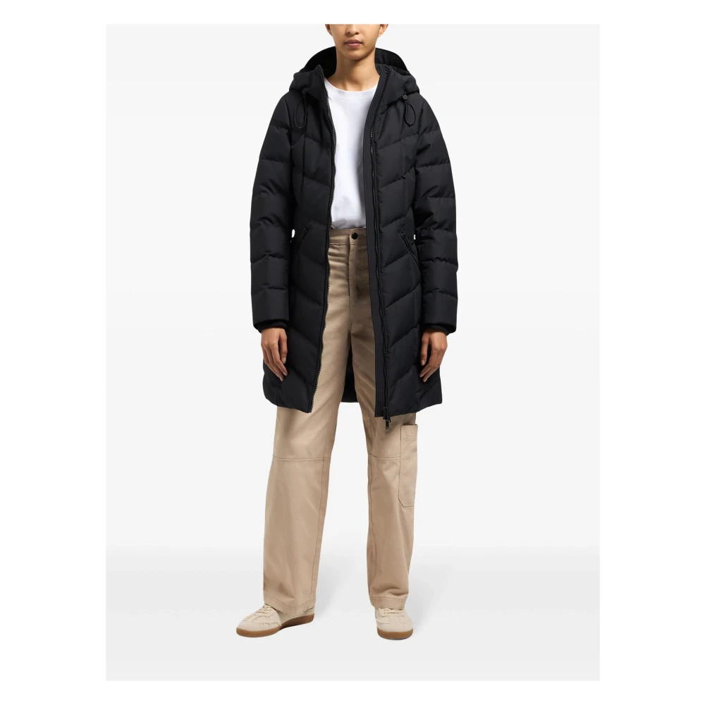 Moose Knuckles Zwarte Cloud Parka Jas Black Dames