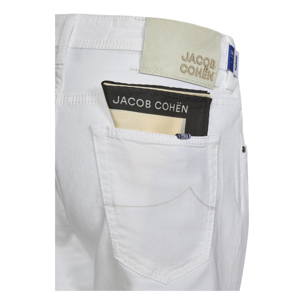 Jacob Cohën Witte Slim Fit Jeans Aw24 White Heren