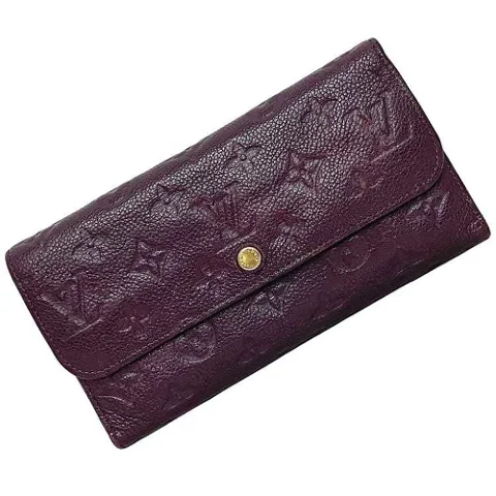 Louis Vuitton Vintage Pre-owned Leather wallets Purple Dames