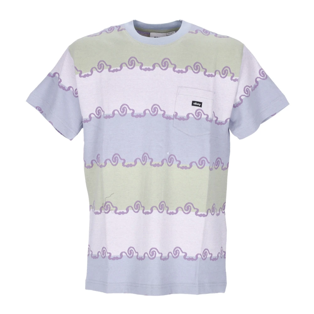 Obey Jacquard Zak Tee Opal Multi Multicolor Heren