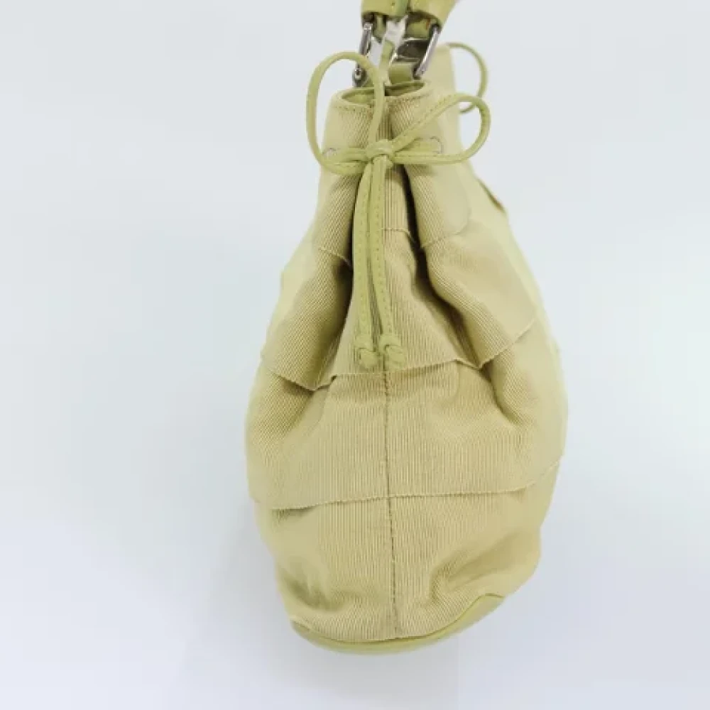 Salvatore Ferragamo Pre-owned Canvas handbags Green Dames