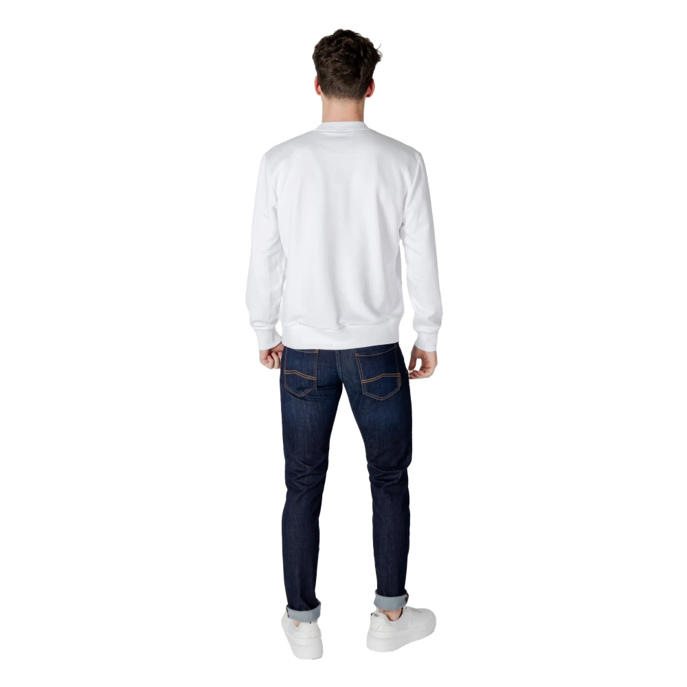 Colmar Katoen Polyester Hoodless Sweatshirt Collectie White Heren