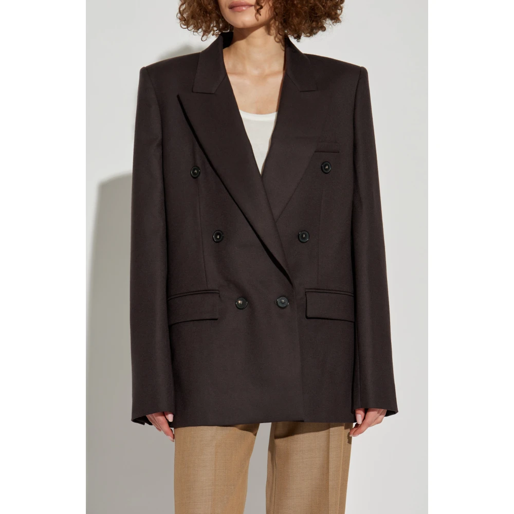 Stella Mccartney Double-breasted blazer Brown Dames
