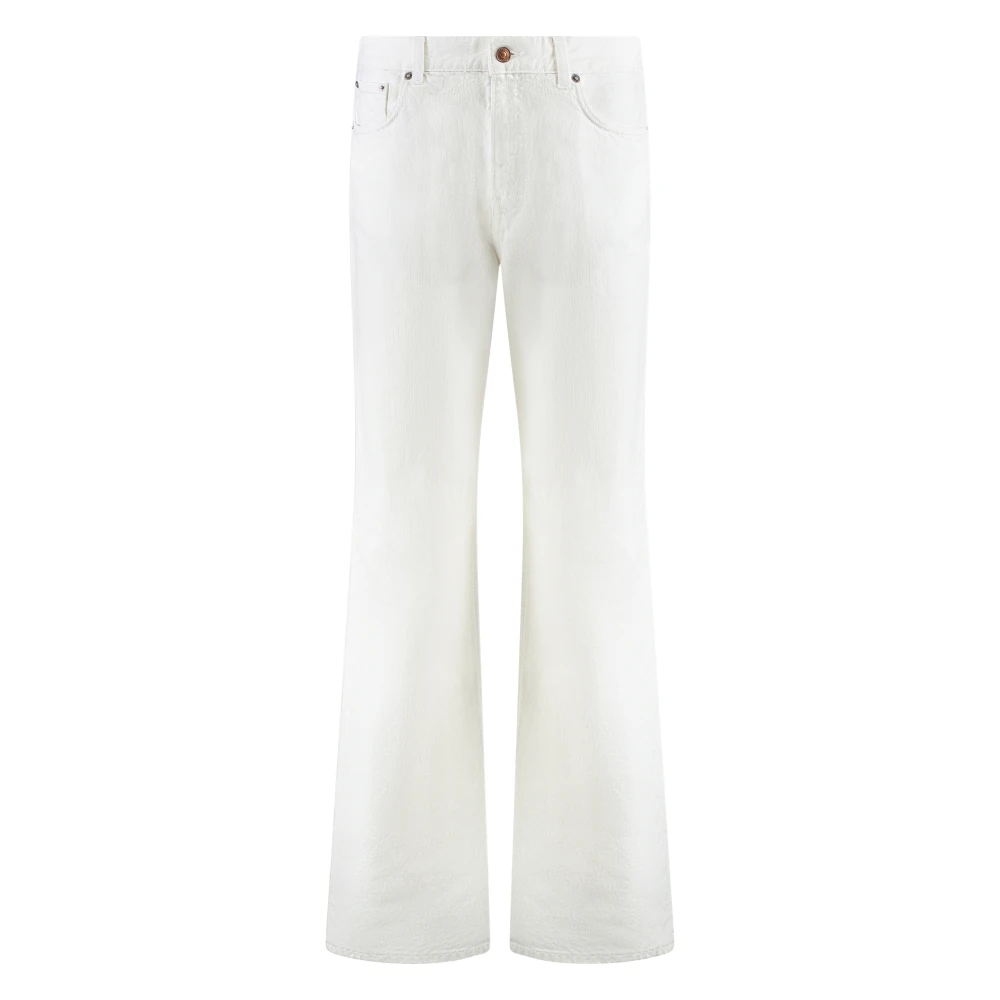 Haikure Wijde jeans met achterlogo label White Dames