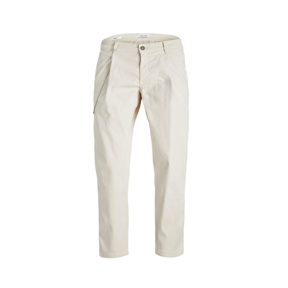 Jack & Jones Men's Beige Modern Comfortable Trousers - Chinos - W38 L32 - Trousers