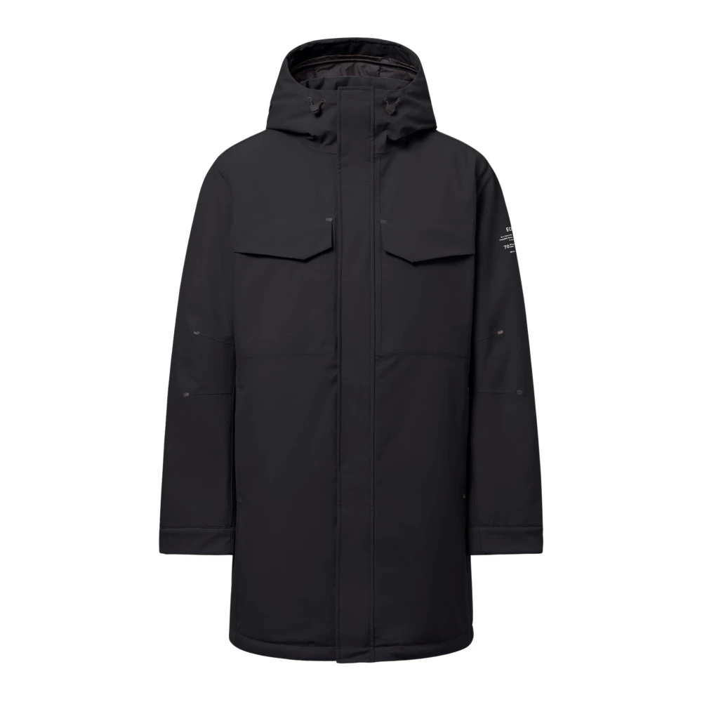 Ecoalf Zwarte Jas 319 Black Dames