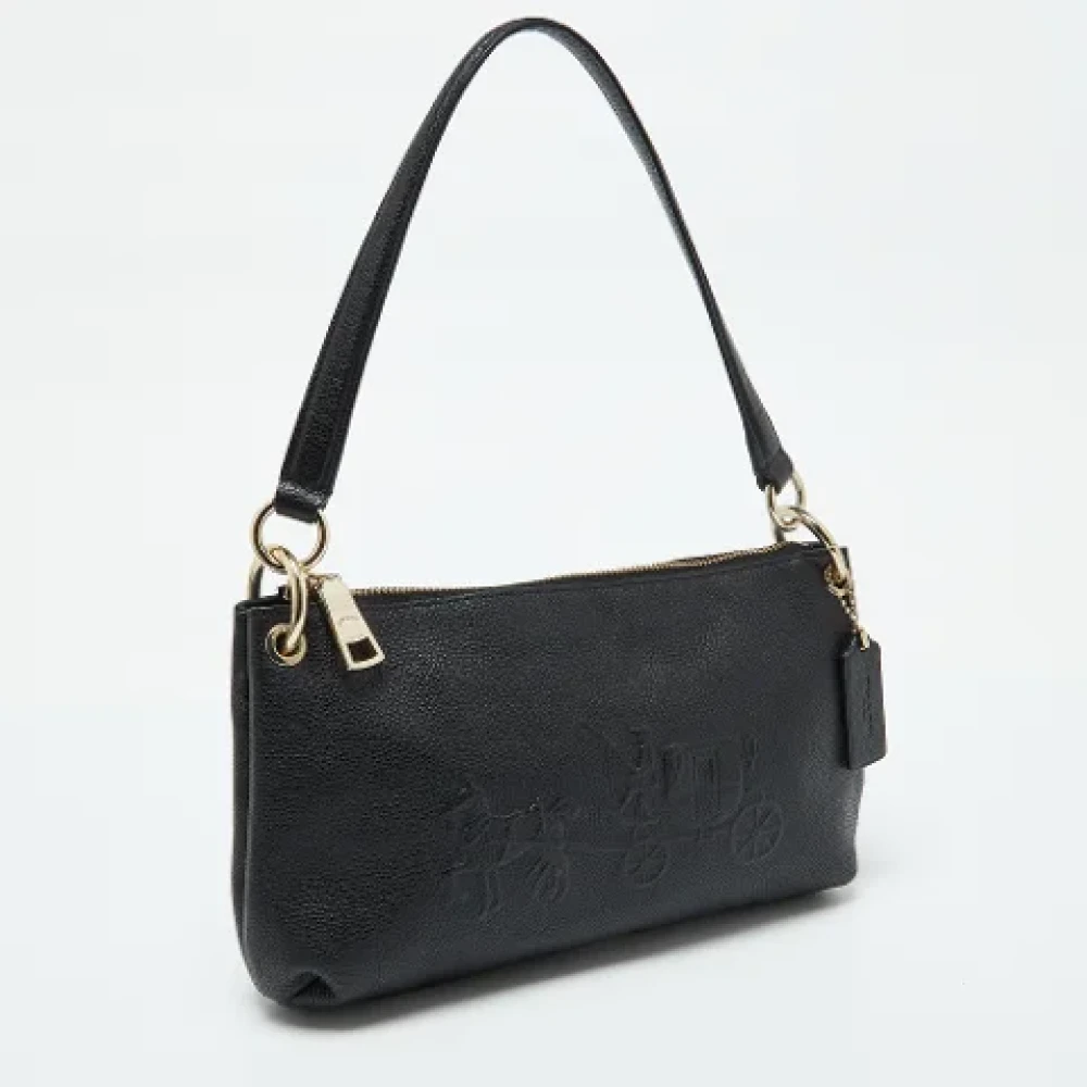 Coach Pre-owned Leather handbags Black Dames