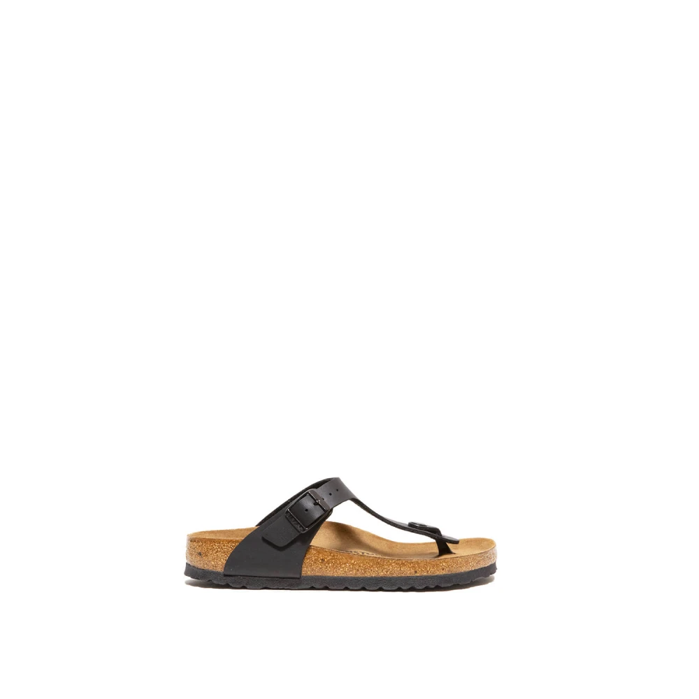 Birkenstock Gizeh Tomaia Flip Flops Black, Dam