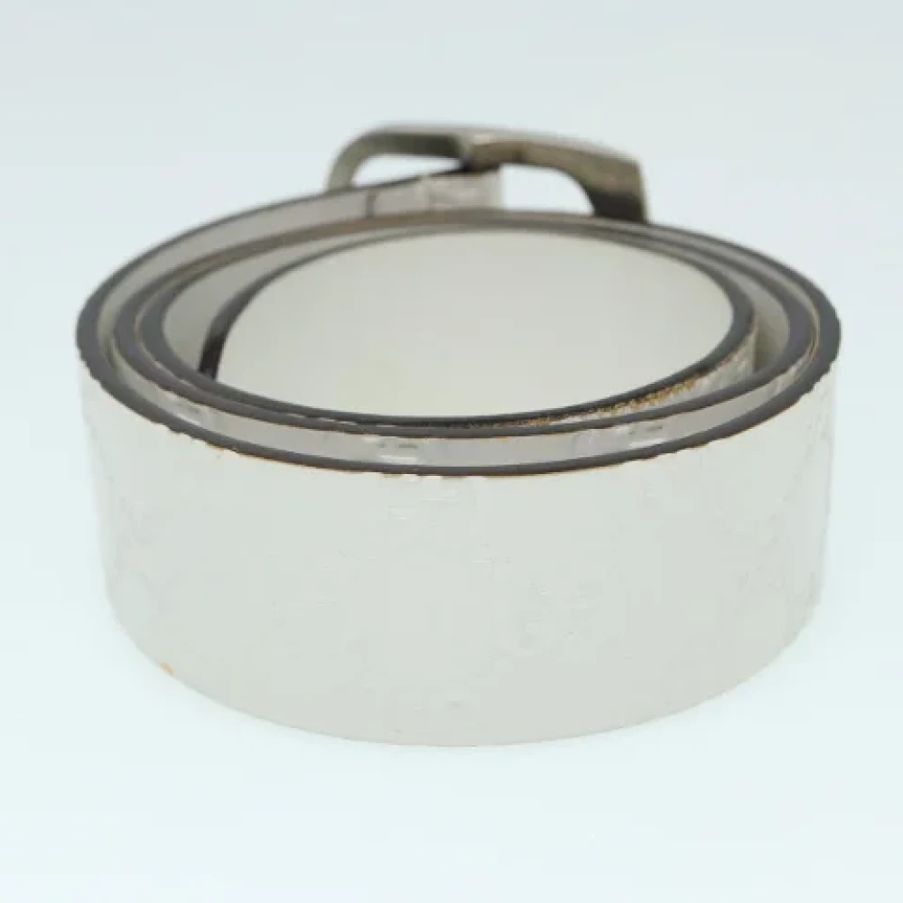 Gucci Vintage Pre-owned Leather belts White Dames