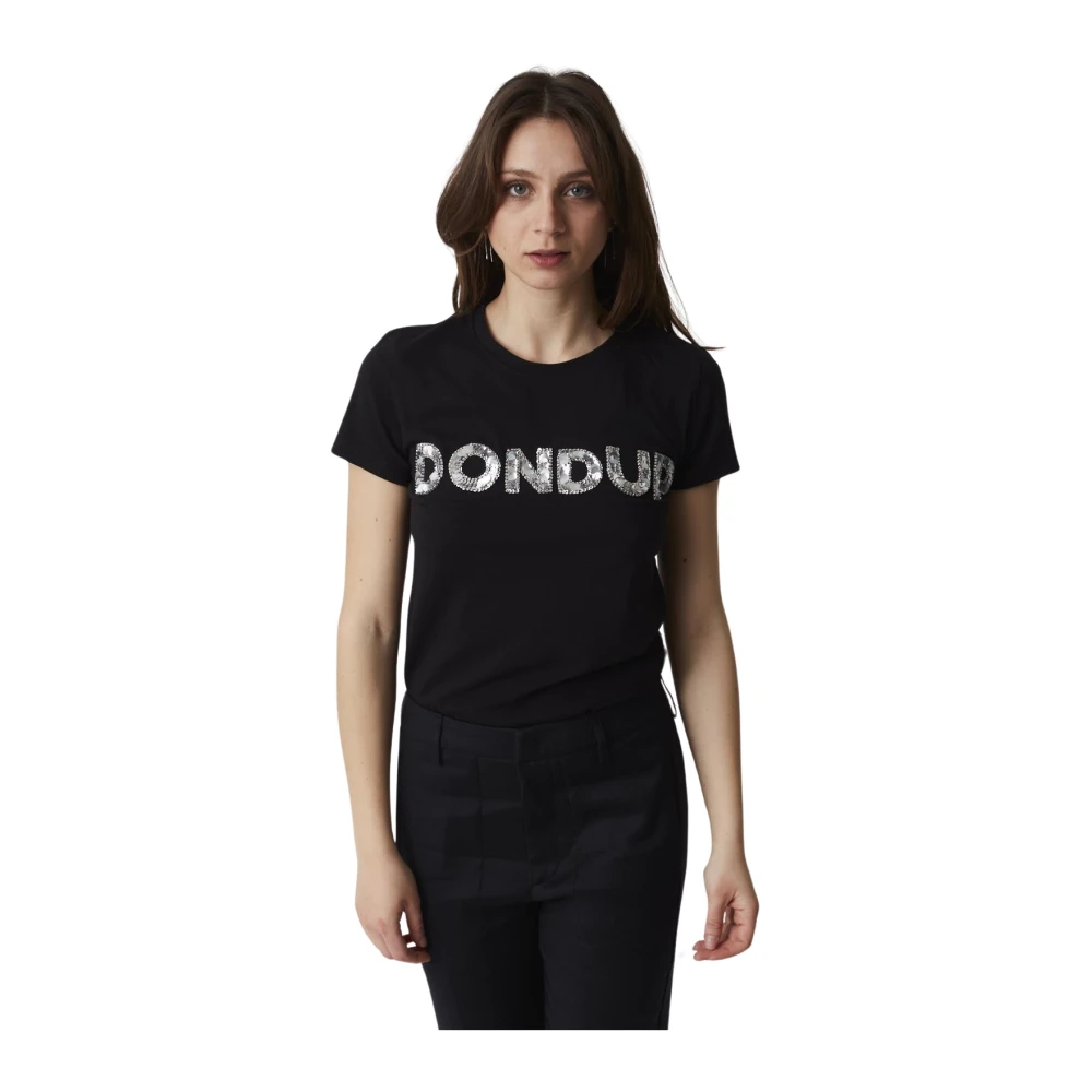 Dondup - Tops > T-Shirts - Black - Dondup - Modalova
