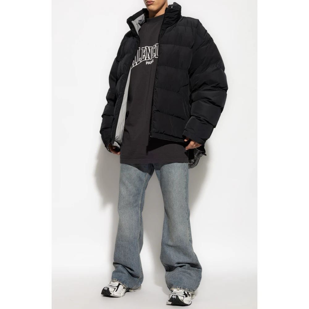Balenciaga Omkeerbare gewatteerde jas Black Heren