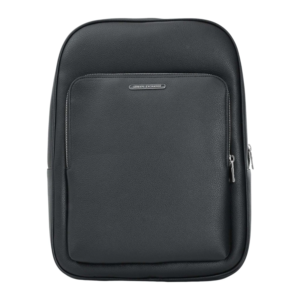 Armani Exchange Zwarte Herenrugzak Stijlvol en Praktisch Black Heren