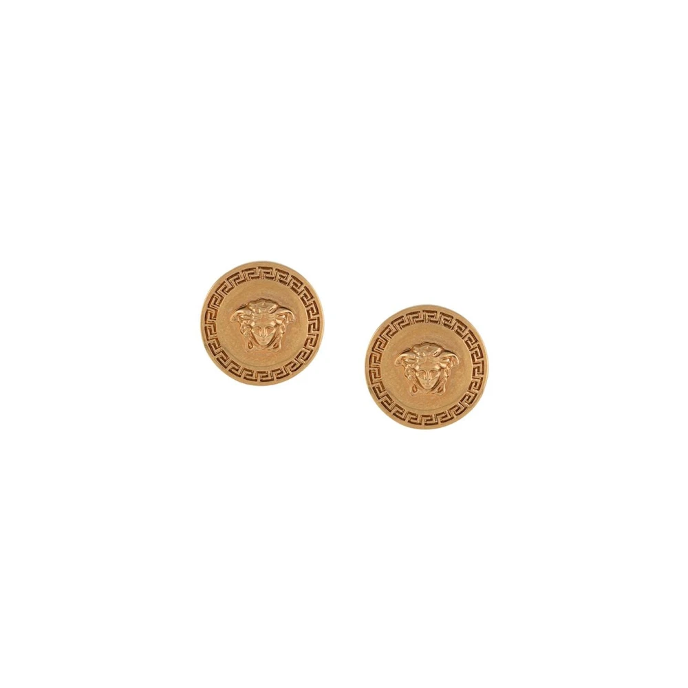 Versace Women's Yellow Earrings, One Size, Tribute Medusa Earrings