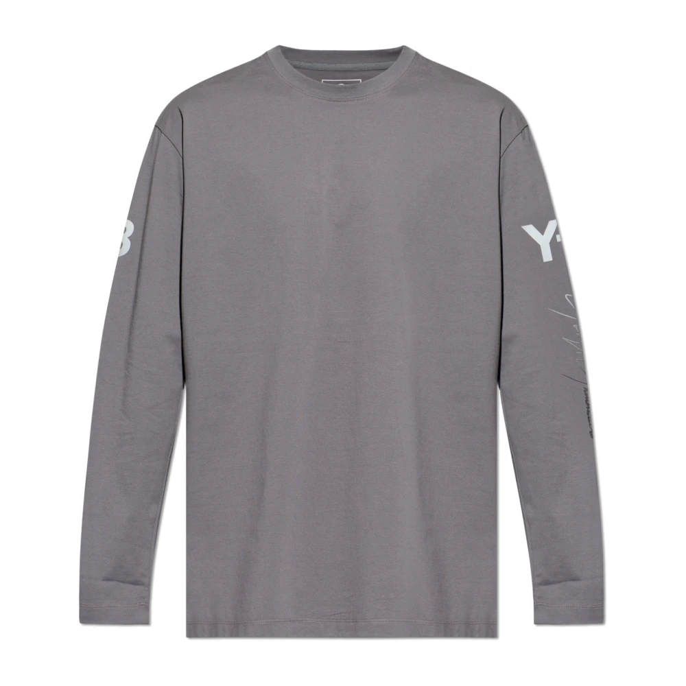 Y 3 Long Sleeve Hauts Homme Tops Gris M