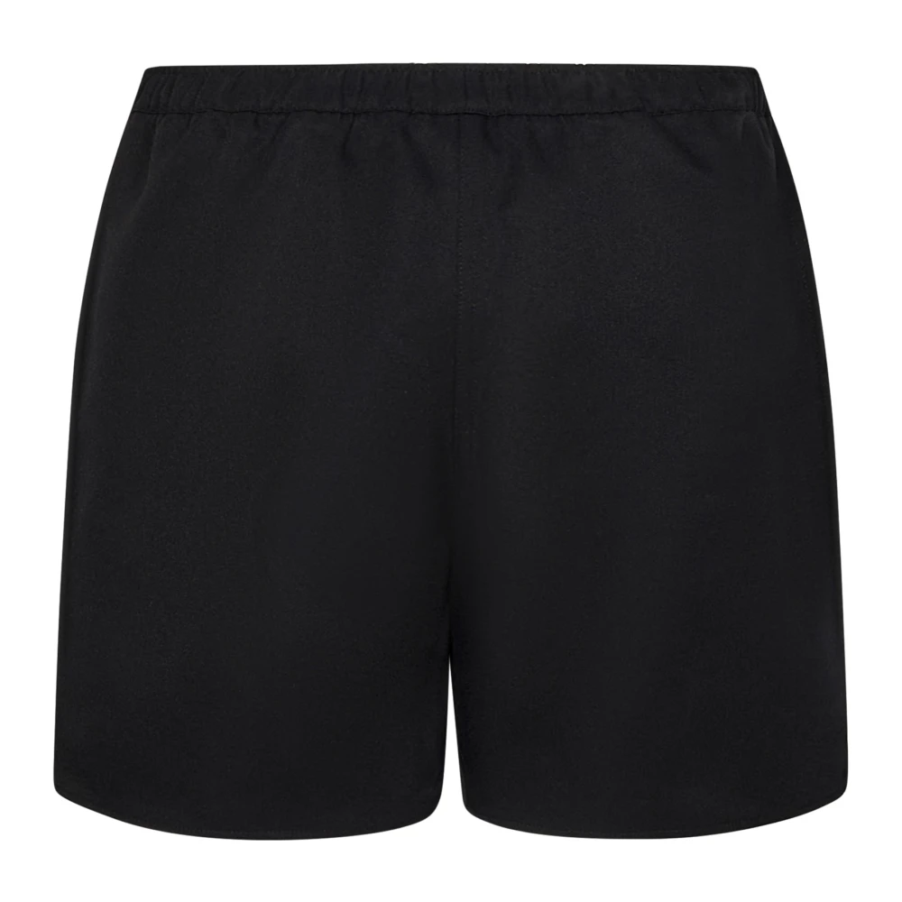 Coperni Zwarte Elastische Taille Shorts Regular Fit Black Dames