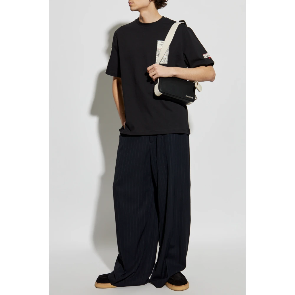 Iceberg T-shirt met patches Black Heren