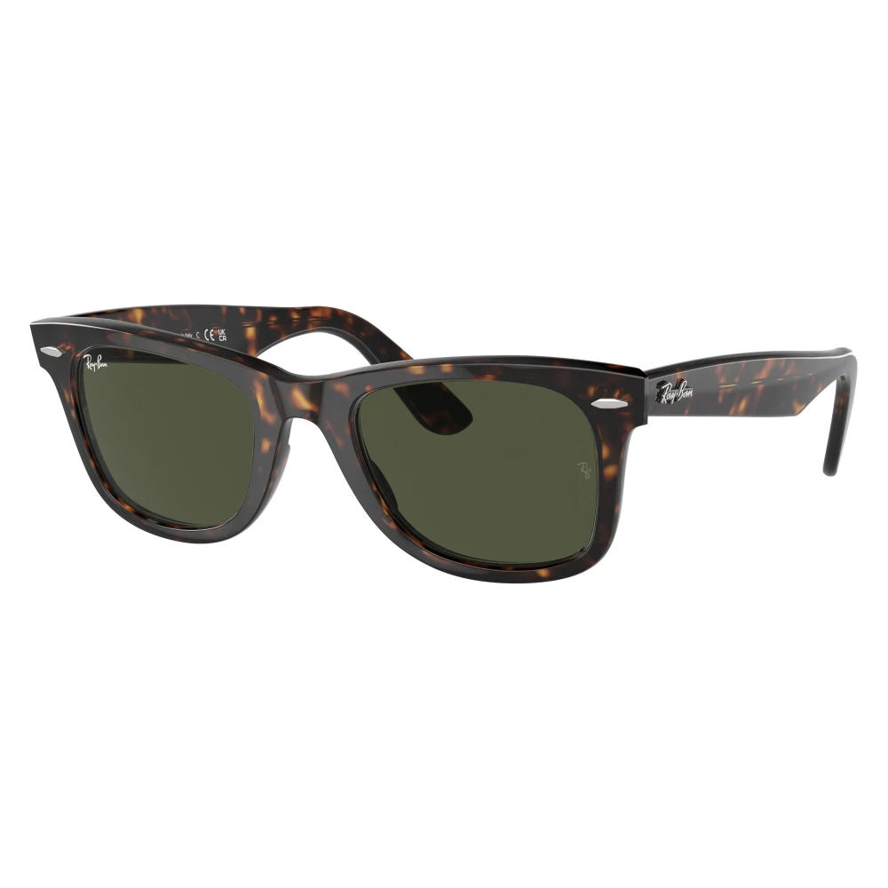 Ray-Ban Unisex Sunglass Original Wayfarer Classic - Frame color: Tortoise, Lens color: G-15 Green - Image 7