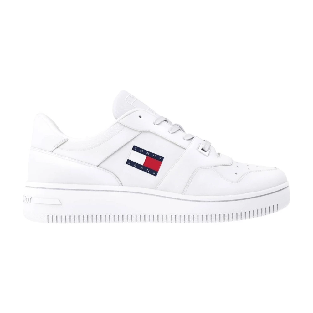 Tommy Jeans Retro Vita Basket Sneakers White, Herr