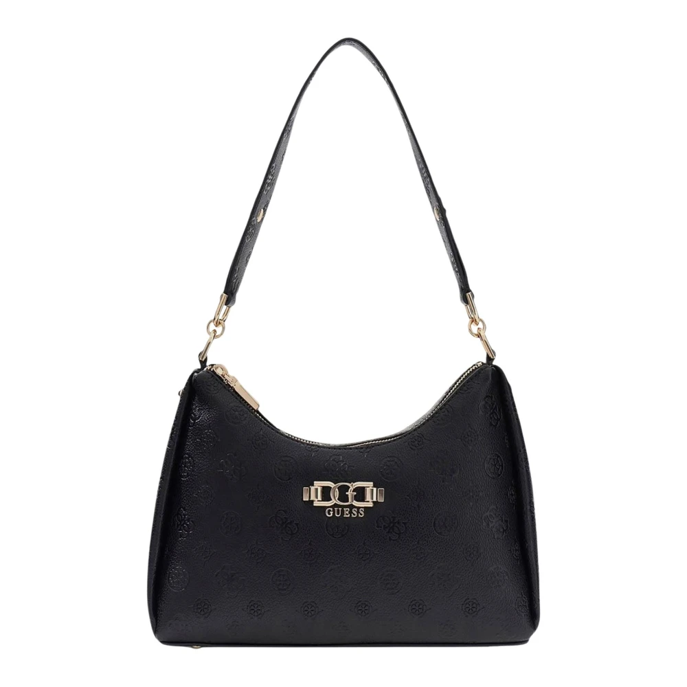 Guess Women's Black Anise Double Zip Shoulder Bag