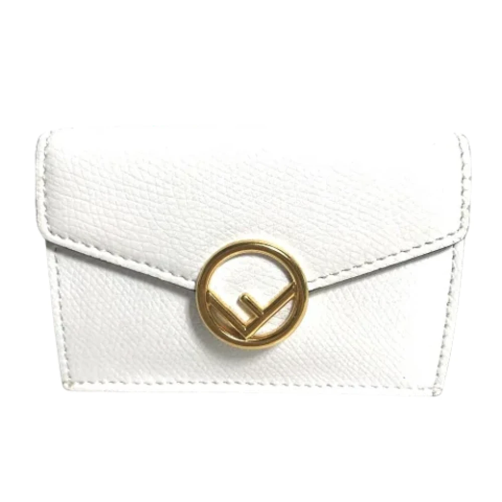 Fendi Vintage Pre-owned Leather wallets White Dames
