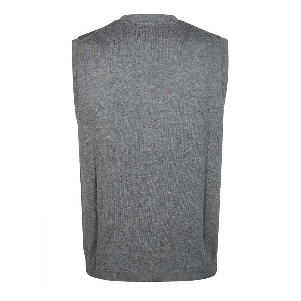 Sun68 Effen Vest Gray Heren