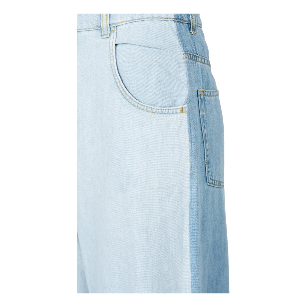 pinko Wijde Spijkerbroek Blue Dames