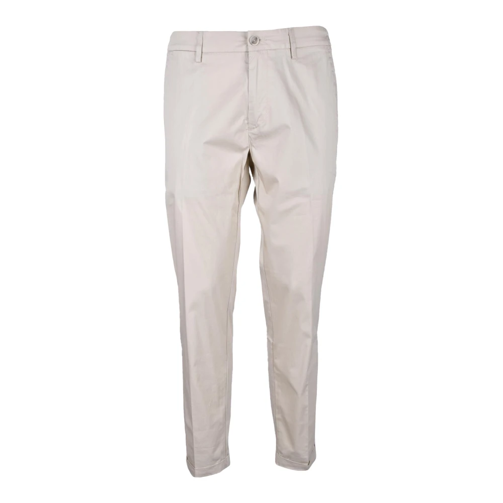 Re-Hash Katoenmix Slim Fit Broek Green Heren