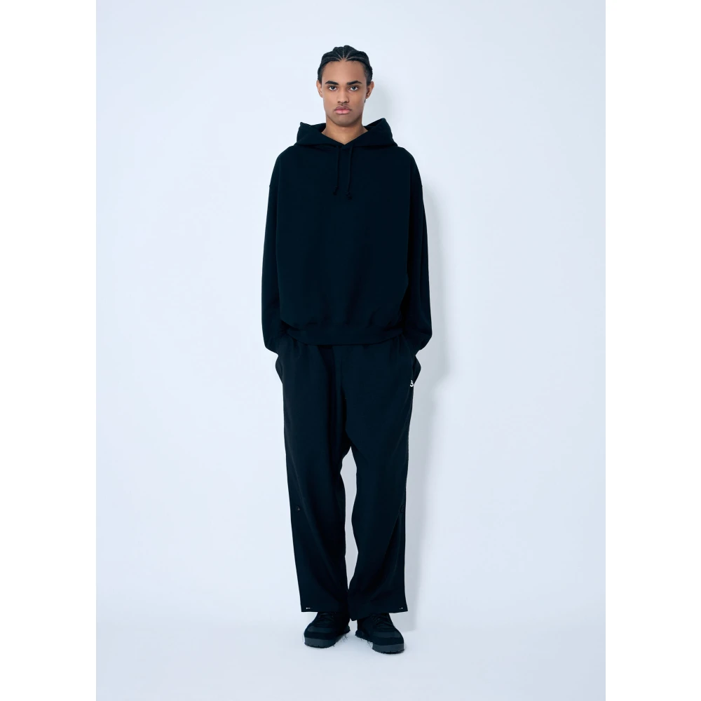 Y-3 Hoodie met logo print Black Heren