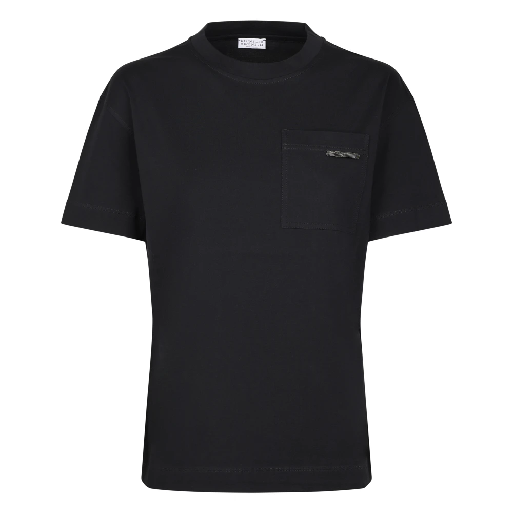 Brunello Cucinelli Black T-Shirts, Female, M, T-Shirt