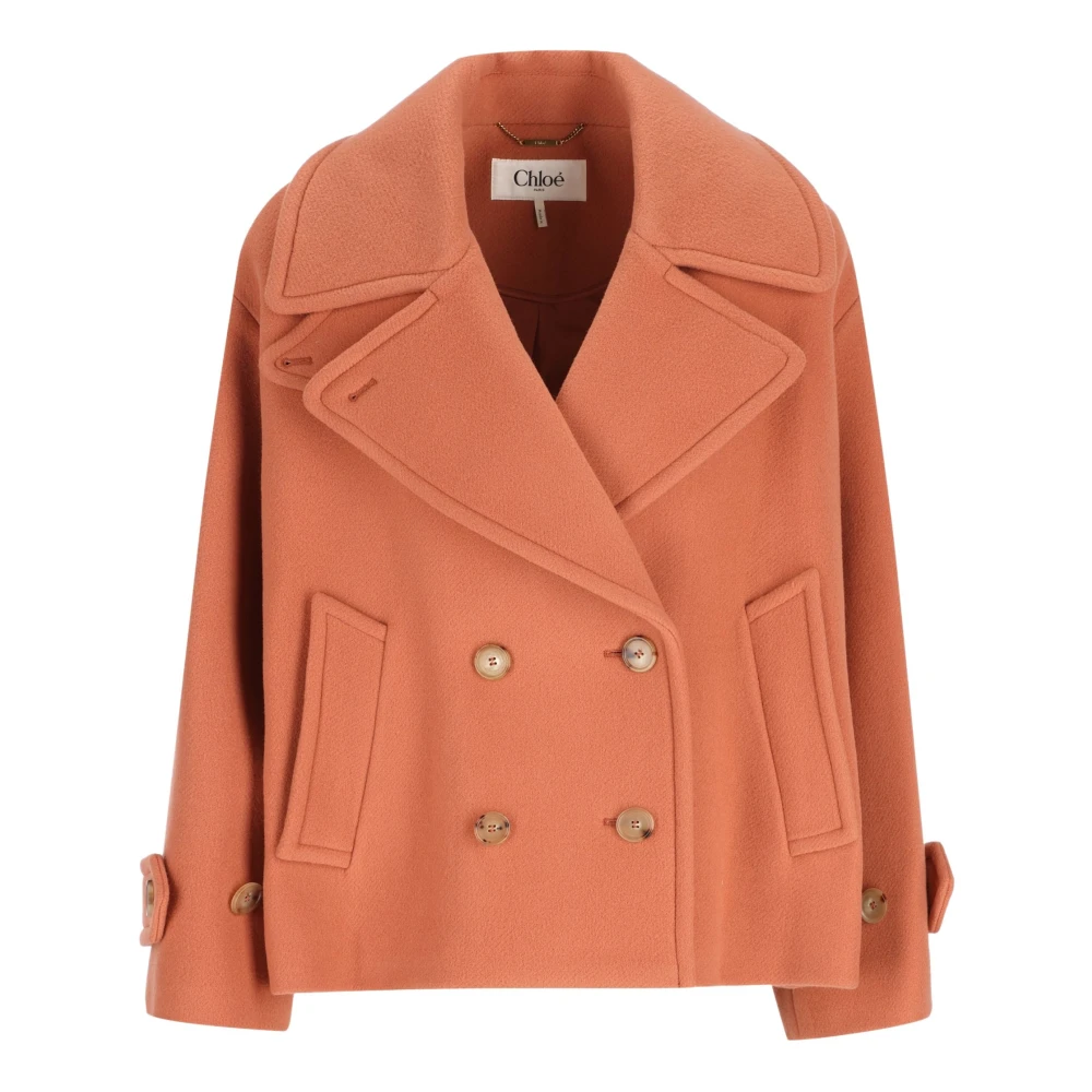 Chloé Pink Blazers, Female, Xs, Leather Jackets