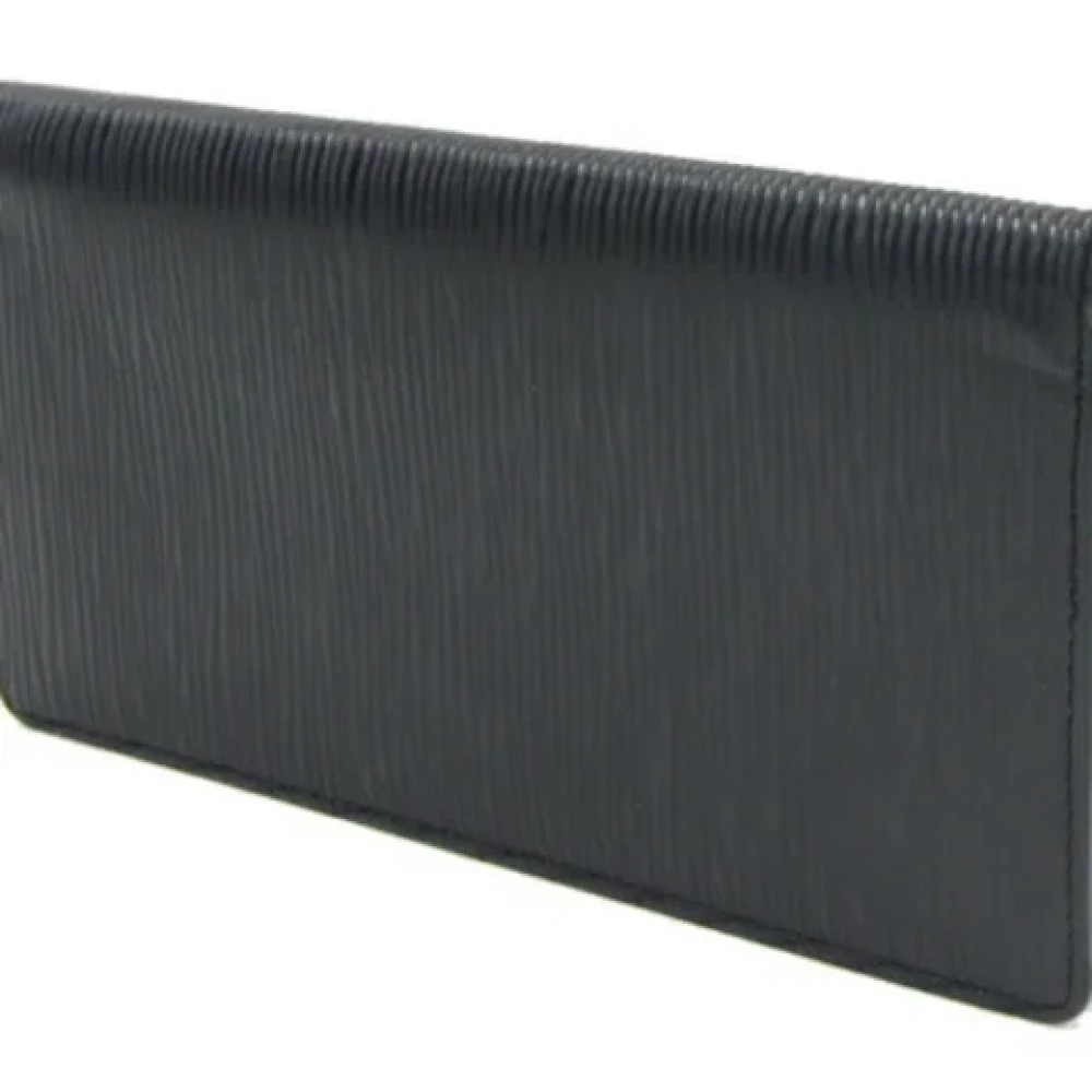 Louis Vuitton Vintage Pre-owned Leather wallets Black Heren