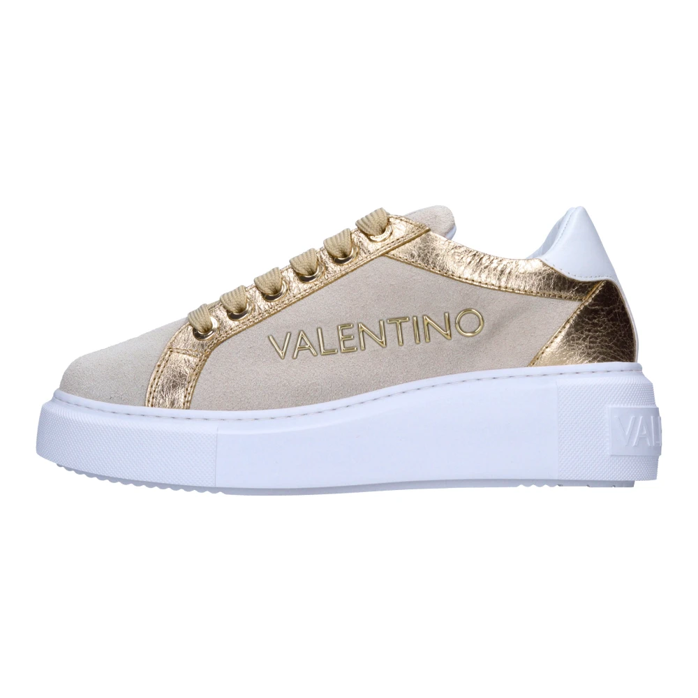 Valentino Suède Sneakers Dames Schoenen Beige