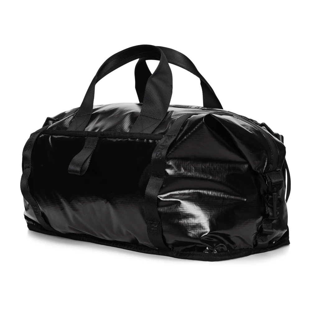 Rains Compacte Zwarte Weekendtas Black Dames