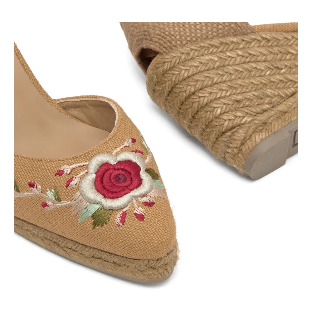 Castañer Joyce Etro T 8 273 · Platte Espadrille Beige Dames