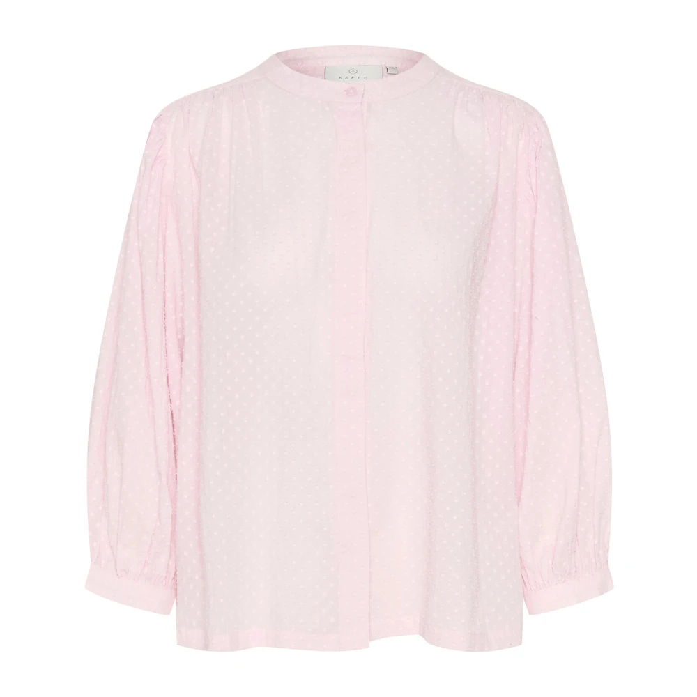 Kaffe Blouse met korte mouwen Lilac Snow Pink Dames