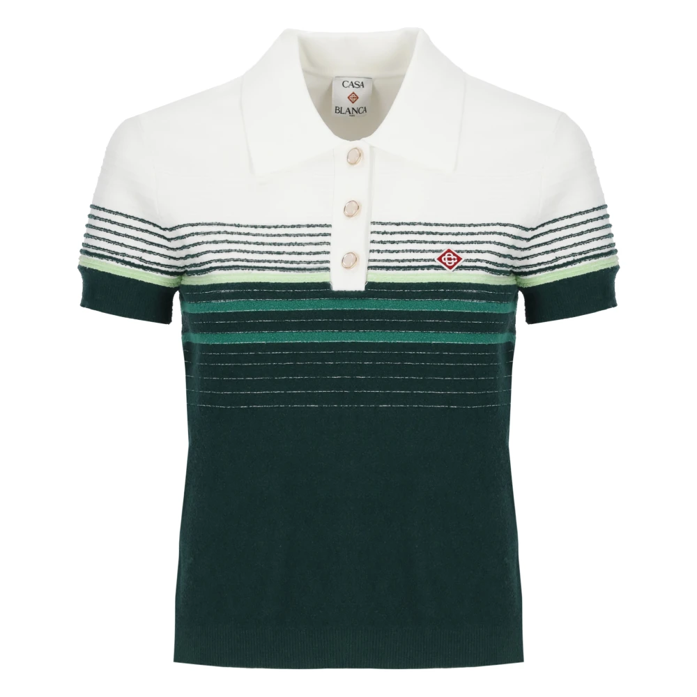 Casablanca , Polo Shirts, Female, Multicolor, M, Three-Button Polo